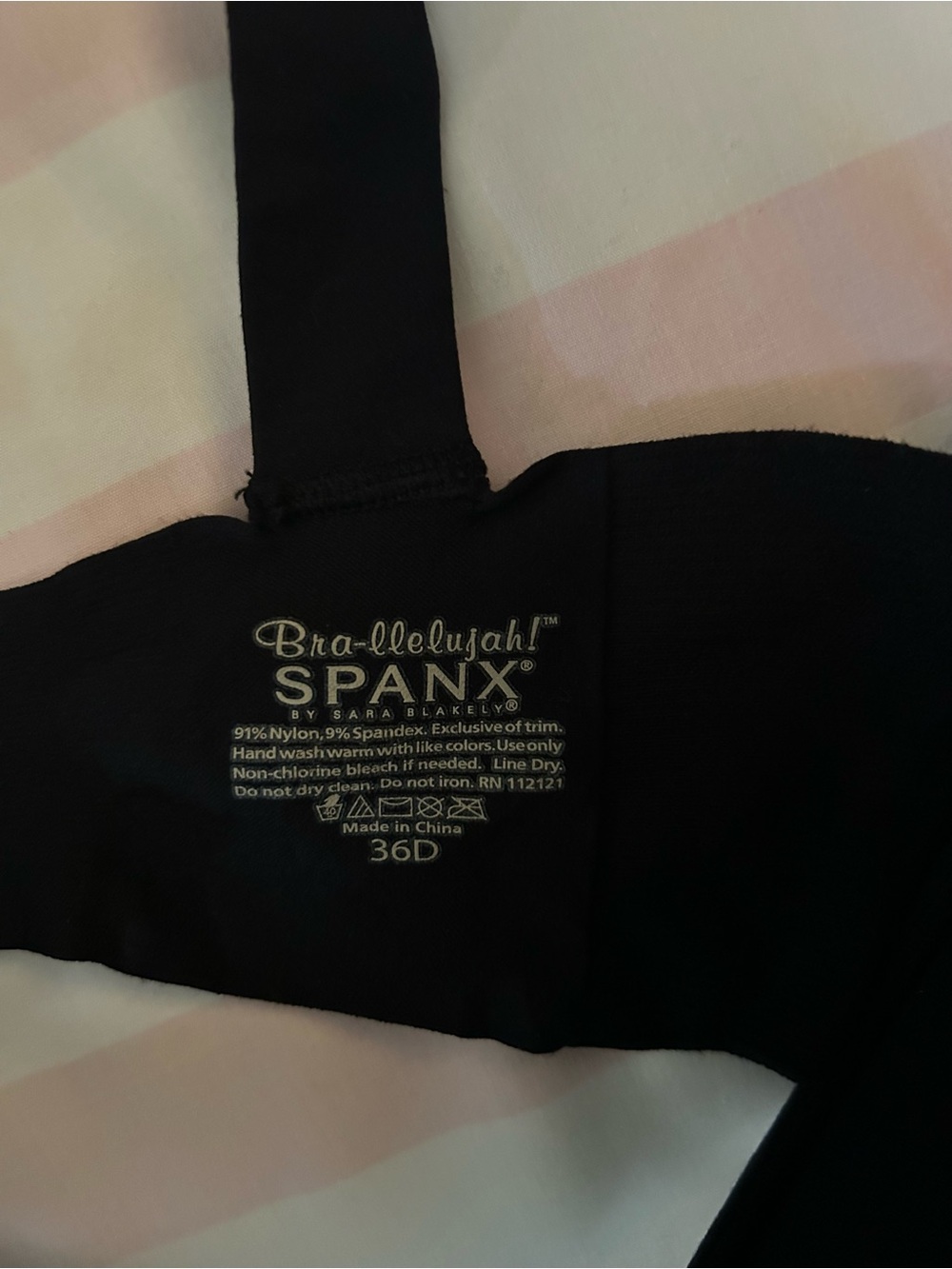 SPANX Bra-llelujah Underwire Bra 36D Black Full Coverage Smoothing NWT $82 - Picture 9 of 9